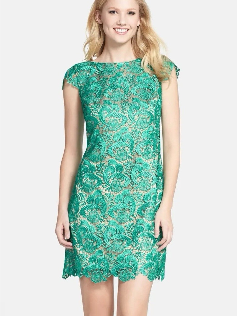 Eliza J Lace Sheath Dress
